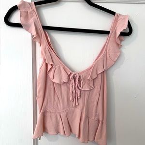Pink crop top S